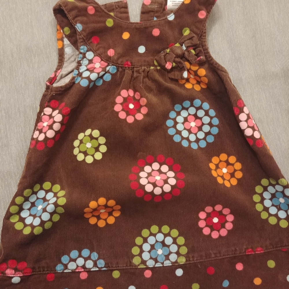 Girls Gymboree Floral Corduroy Dress